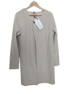 HENRIETTE STEFFENSEN Copenhagen Cream Fleece Coat Large